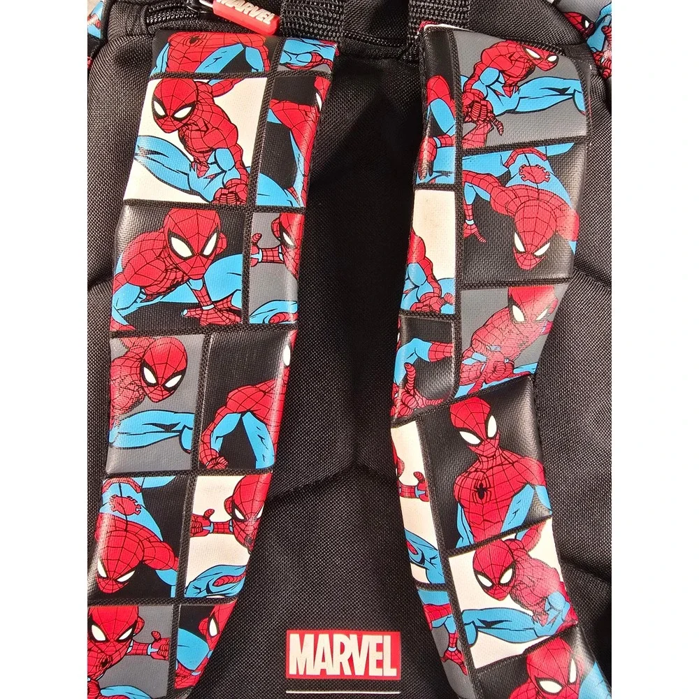Smiggle Marvel Spider-Man Backpack Superhero Hooded Embossed Bag School